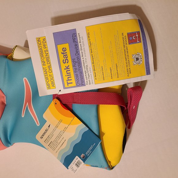 Speedo Baby Swim Infant Begin to Swim Flotation Life Vest - Picture 4 of 7